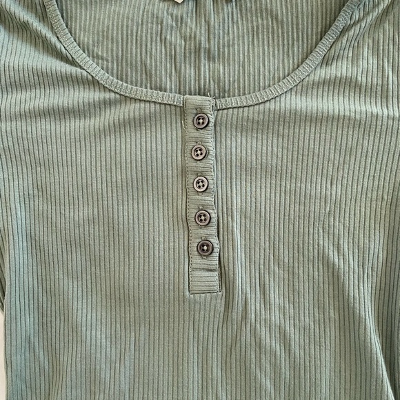 ribbed turquoise body suit - Picture 3 of 3